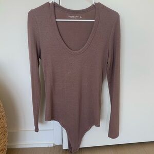 Abercrombie Soft AF Cozy Sweater Body Suit; Size Medium